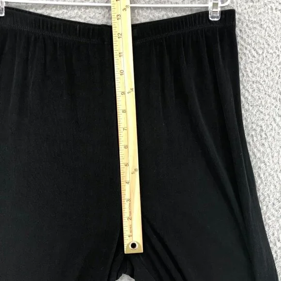 Chicos Pants Womens 1 US 8 Black Travelers Pull On Stretch Ankle Straight Leg - Picture 8 of 11